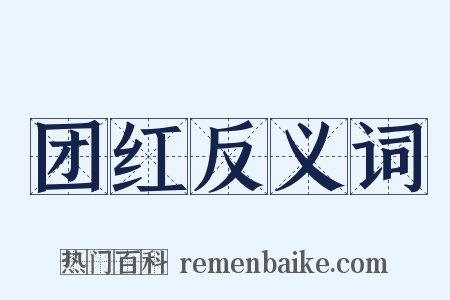 团红反义词是什么意思的图片